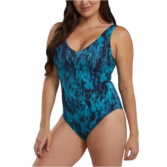 TYR Women's One Piece Swimsuit, (Green,S) - Picture 1 of 2